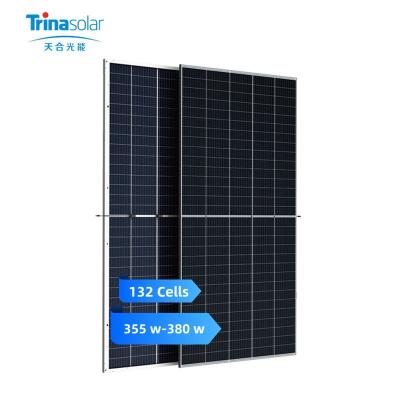 China Solar power system 1Trina array solahigh power 355w-380W half cut solar panel for sale