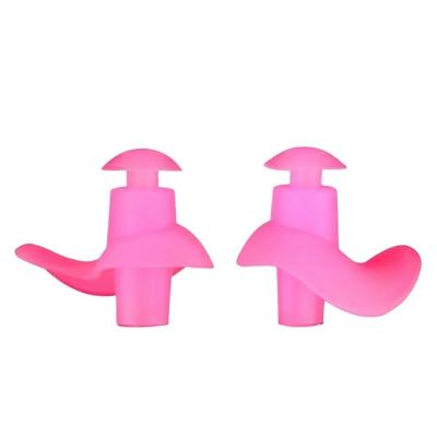 China Water sports factory price soft earplugs silicone waterproof swimming ear plug for water sports for sale