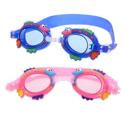 China Anti Fog Waterproof UV Protection Dog Cartoon Swimming Goggles Kids for sale