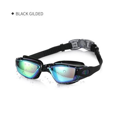 China Adult Waterproof UV Protection Swimming Glasses Swimming Goggles Frame Anti Fog Medium Swimming Goggles for sale