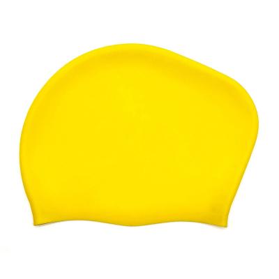 China Waterproof Durable Eco-friendly Multi-colors Swim Hats For Women Swimming Long Hair Silicone Female Hat Waterproof Swim Cap Custom for sale