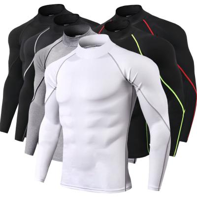 China Good Quality Men's Running Long Sleeve Sports Suit Fitness Training Suit Breathable for sale