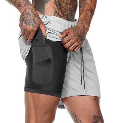 China Custom Printed Spandex/Polyester Logo Gym Sports Workout Running Sweat Fitness Jogger Shorts For Men for sale