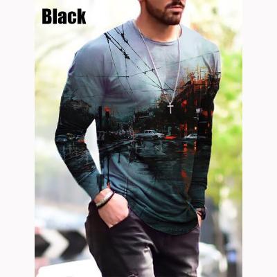 China 100% Cotton Wholesale High Quality Hot Selling Anti-wrinkle Men's Long Sleeve Chinese Style Dtg Printer T-shirt Printing Machine for sale