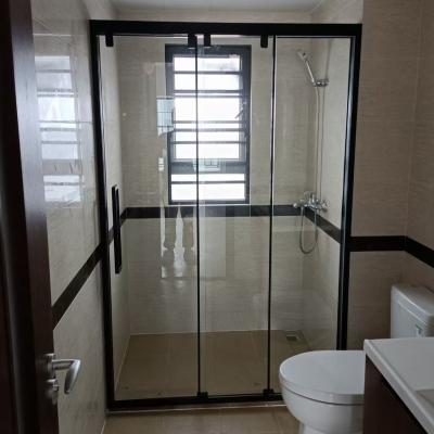 China Modern Tempered Glass 3 Panel Sliding Glass Shower Rooms for sale