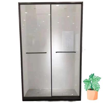 China Safety Toilet Modern Tempered Transparent Glass Shower Room for sale