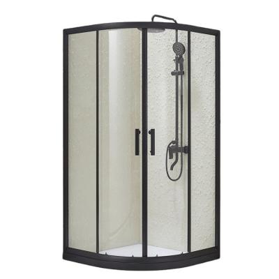 China 2210 Modern Corner Sliding Shower Room Frameless Shower Door Tempered Glass Sliding Door for sale