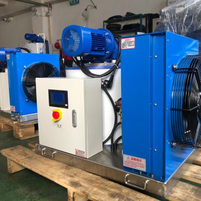 China Hotels commercial scale air cooling ice maker machine, flake ice system for bakery for sale