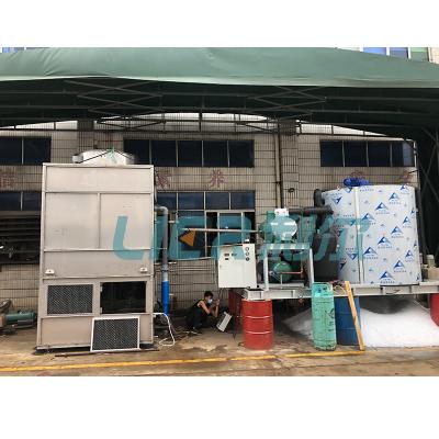 China Automatic Industrial Flake Flake Ice Machine To Batch Plant Freon Ice System For Ecuador Cooling Industry for sale