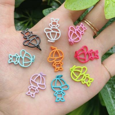 China TRENDY Enamel Pendant For Kids Boys And Girls Couple Pendants Charms Rainbow Jewelry for sale