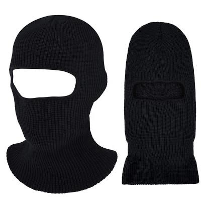 China JOINT Custom Motorcycle Mens Windproof Face Women Full Knit Hat Ski Mask Warm Wool Balaclava Winter Knitted One Hole Ski Mask for sale