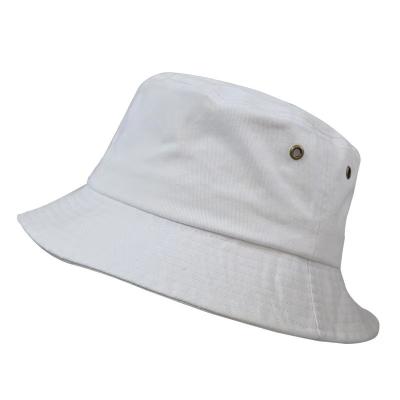 China Wholesale Cozy Unisex Outdoor Colorful White Amazon Summer Umbrella Bucket Bucket Hat Simple White Black Cotton In Stock for sale