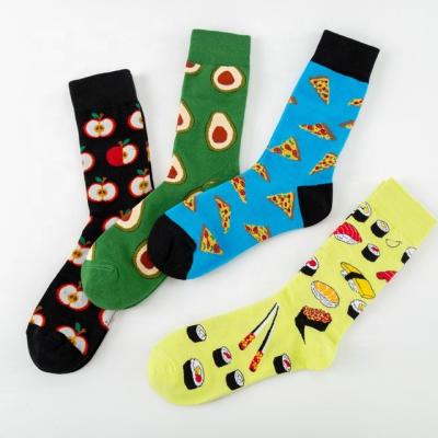 China 2021 Custom Fruit Food Sporty Funny Cute Socks Bulk Custom Wholesale Man Women Cotton Premium Socks for sale