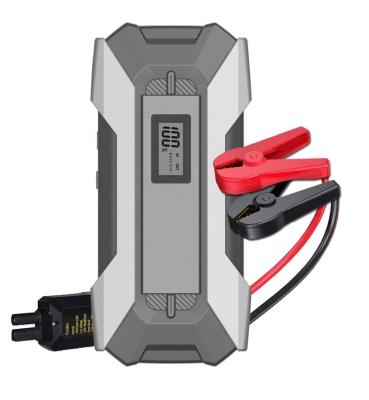 China 10000mAh Passenger Car Lithium Battery Car Jump Starter With 18W Display Screen Portable Car Battery Charger Jump Starter for sale