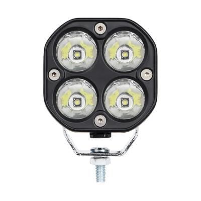 China Hot Sale 40w Alloy+PC Aluminum LED Spotlight Work Ip67 12v 4x4 Off Road Light Off Road Fog Light For Truck Auv for sale