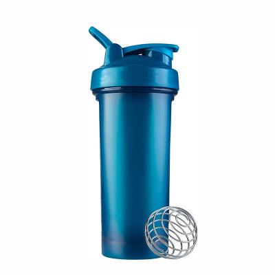 China Modern Viable Custom Protein Shaker Bottle With Mixing Ball Sports Logo Gym Plastic Protein Water Bottle for sale