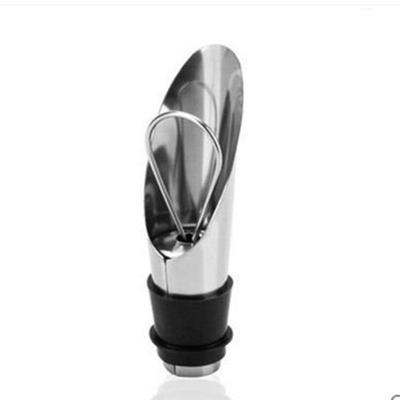 China Wholesale Lightweight Eco-friendly 2 In 1 Classic Wine Accessories Stainless Steel Pourer Decanter Wine Stopper for sale