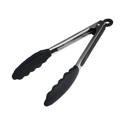 China Viable Wholesale Stainless Steel With Silicone Tips Non Stick Kitchen Tongs for sale