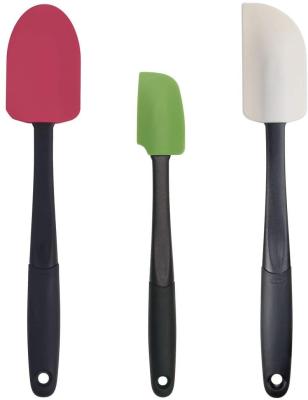 China Sustainable Wholesale 3 Pieces Silicone Spatula Set Colorful Cookware For Kitchen for sale