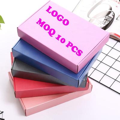 China Handmade Custom Kraft Paper Gift Box Kraft Paper Printing Logo Paper Boxes for sale