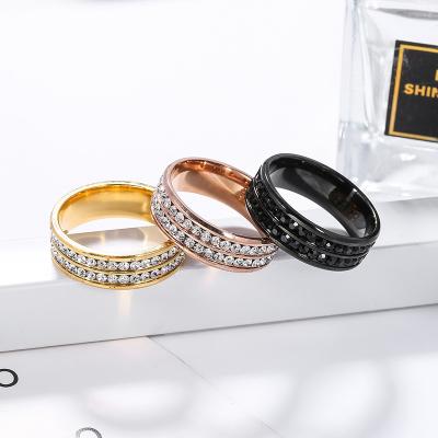 China Wholesale Unisex Vintage Fine Jewelry Crystal Accessories Sparkle Couples Rings for sale