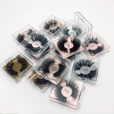 China wholesale private label 3d faux nature 25mm mink lashes for sale