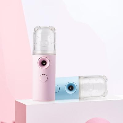 China Cute Cool Mist Sprayer Moisturizer USB Mini Facial Nano Handy Mist Portable Sprayer for sale