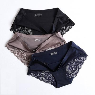 China Breathable ladies sexy underwear lace stitched underwear high quality women's underwear sexy panties for sale