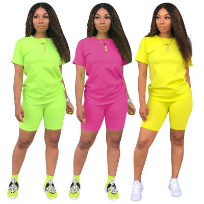 China Hot Selling Solid Color Women Anti-pilling Sports Suit Simple 2 Piece Set For Women for sale