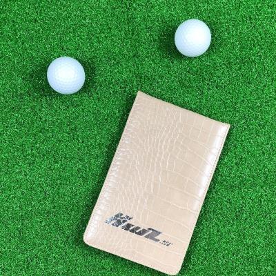 China Leather Scorecard Holder Synthetic Golf Scorecard Holder Golf Yardage Book Golf Equipment for sale