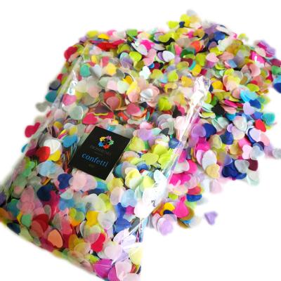 China Wholesale Festival Colorful Round Wedding Heart Shaped Throwing Paper Biodegradable Confetti for sale