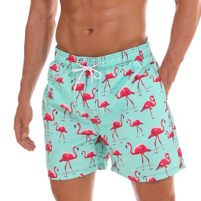 China Custom Logo Men Swimsuits Quick Dry Anti-Wrinkle Beach Panel Short Shorts Hem Pockets Summer Basic Men Shorts Cropped Fit Shorts Swim Trunks for sale