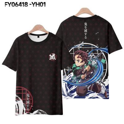 China Anti-wrinkle fashion anime shirt plus size custom mens graphic anime printed T-shirts women T-SHIRT 2022 for sale