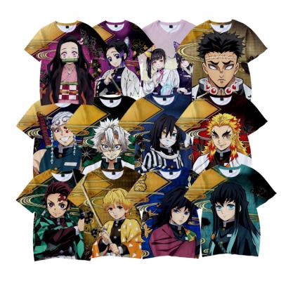 China 2022 Hot Sale Fashion Anti-Wrinkle 2022 Polyester Sublimation Print Graphics Tee Anime Graphic T-Shirt For Men for sale