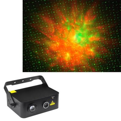 China LAYU Laser New Items + Led Fantastic Models Cheap Price Luz Laser R&G Stars Laser Stage Light With LED Cloud Effects 230*175*85mm for sale