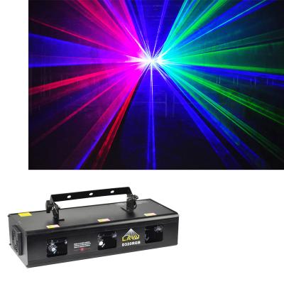 China Sale D320RGB 3 Main Stage Show Control LAYU Laser Factory Cool Beam DMX Laser Light With RGB 435*185*100mm for sale