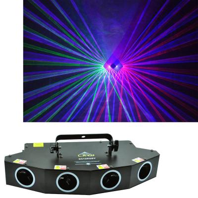 China Disco Stage Light Effect Party Music Activate Magic Fan Shape Home Laser Light Show 445*200*75mm for sale