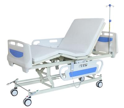 China Electric Powered Backrest Hospital Multifunctional Patient Beds With ABS Headboard for sale