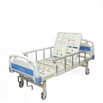 China Good Hospital Price Two Crank Manual Adjustable ABS Medical Hospital Nursing Bed for sale