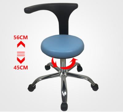 China Dental Equipment Dental Work Bench Chair Height Adjustable Ergonomic Lab Stool Chairs Pneumatic Hospital Equipment for sale