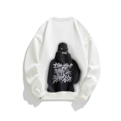 China Anti-pilling Heavy Handsome Boy's Back Pullover Sweatshirts Streetwear Hoodies For Men for sale