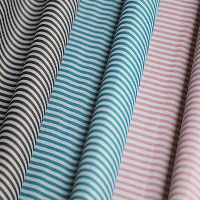 China Stripe Pattern Waterproof Printed PVC Coated WR Oxford Fabric For Bags for sale