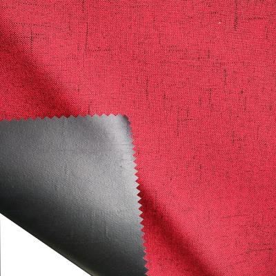 China Tear-resistant 100% Polyester Textile Red PVC Coated Oxford Fabric for sale