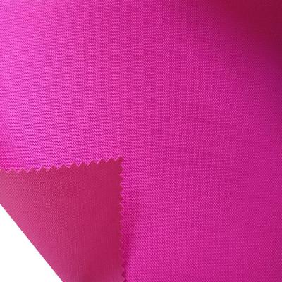 China Tear-resistant 100% Polyester 600D Textile Pink PVC Coated Oxford Fabric For School Bag for sale