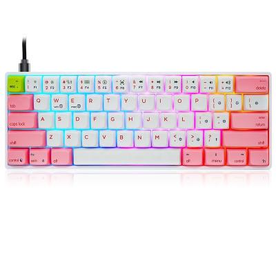 China Hot Sale SK61 61keys RGB Gaming Mechanical Optical Laptop Keyboards for sale