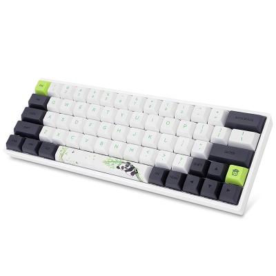 China SKYLOONG Wireless - 64keys Panda PBT Dye-sublimation USB+BT5.1 Gaming Mechanical Keyboard for sale