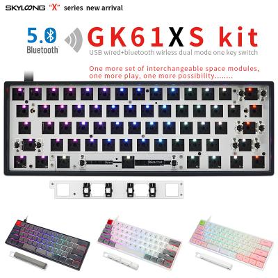 China SKYLOONG - Hot Sale GK61X / GK61XS DIY Kit RGB Swap Mechanincal Keyboard No for sale