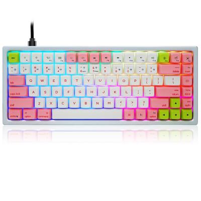 China GK84 sublimation mechanical pbt Win HotSwappable and Mac Dual System Mechanical Keyboards for sale