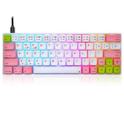 China Gateron skyloong sk64 pbt optical keycaps 60% hot swap optical mechanical keyboards for sale