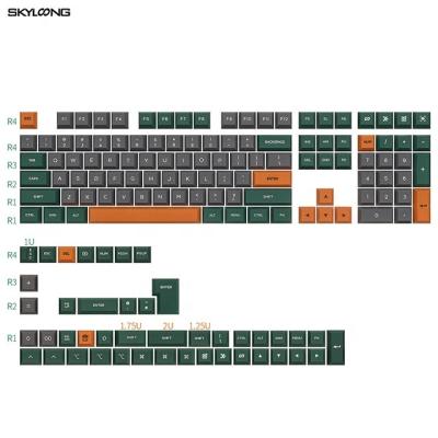 China Professional mechanical computer keyboard Skyloong DIY keyboard personality 140key full set small silicone keycaps for sale